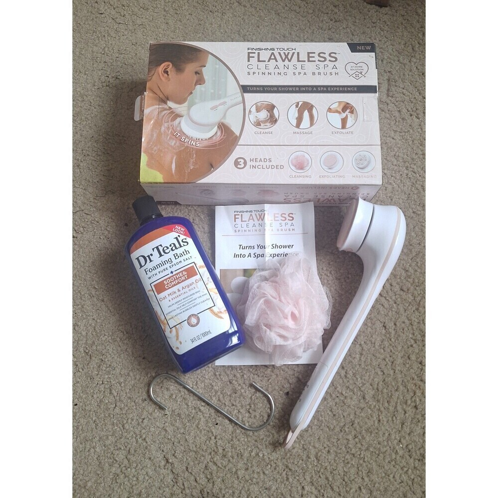 Flawless Finishing Touch Spa Body Brush and DR Teal's Foaming Bath